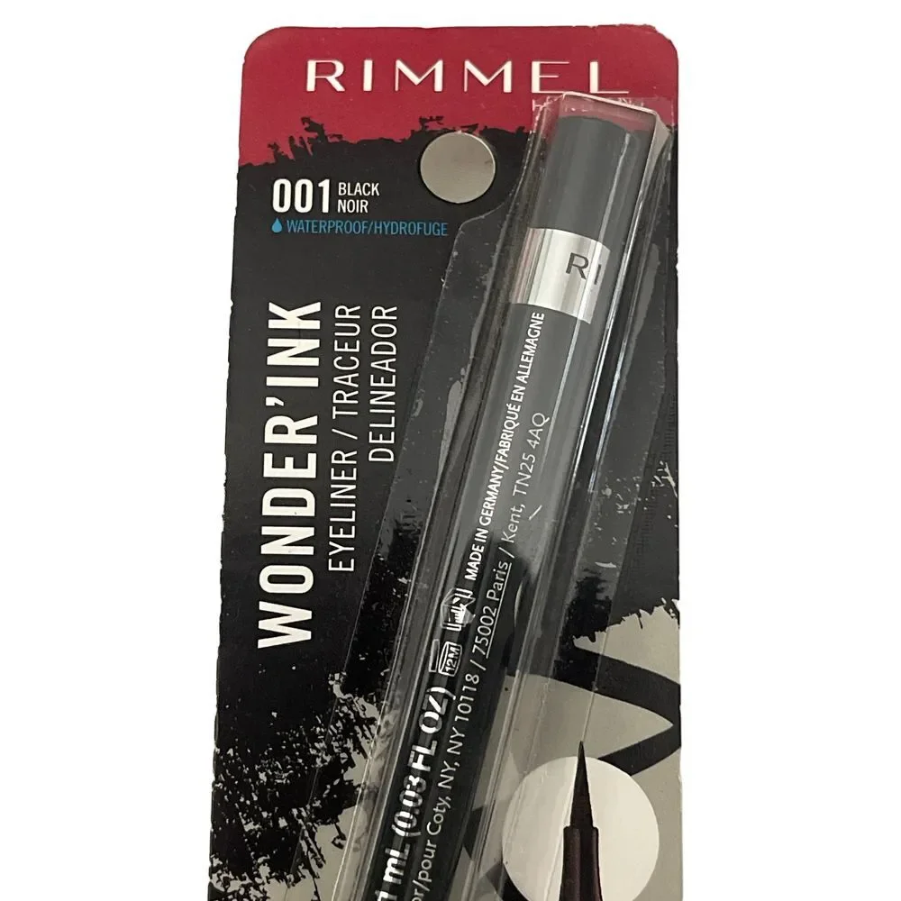 Rimmel Wonder'Ink Liquid Eyeliner Black Waterproof Precision‎ Tip 001. O-1